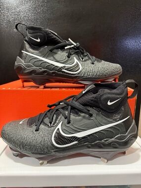 Nike Alpha Huarache NXT White Black Baseball Cleats DJ6517-010 Men's Sizes